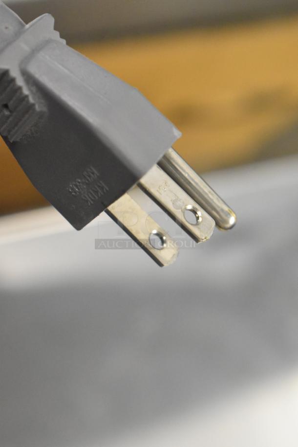Power cord of 2021 Amana RCS10TS Stainless Steel Commercial Countertop Microwave, 120 volts, 1 phase.