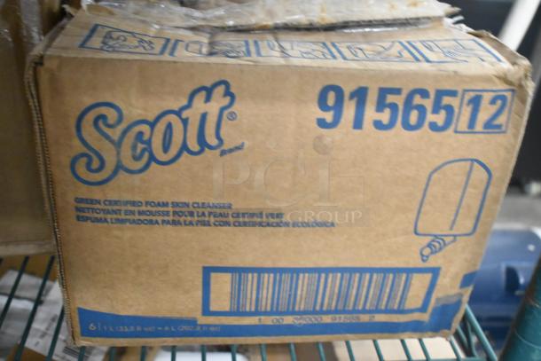 Box of Scott 91565 Green Certified Foam Skin Cleanser. Contains 6 liters. New condition.