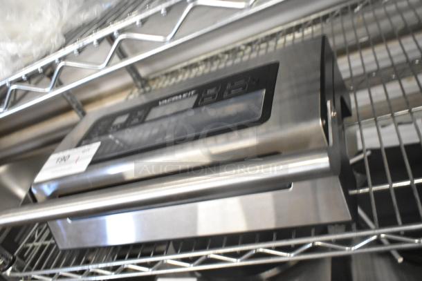 BRAND NEW VacPak-It VSM12PRO vacuum sealer, 12" seal bar, cutter, roll holder, 120V, 1 phase, minor scratches.