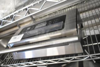 BRAND NEW VacPak-It VSM12PRO vacuum sealer, 12" seal bar, cutter, roll holder, 120V, 1 phase, minor scratches.