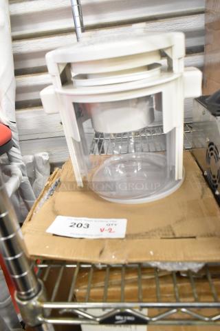 Brand new Sunkist Sectionizer with minor scratches and dents, includes Galaxy 177GWC50E model. Tag reads "203 QTY V-2."