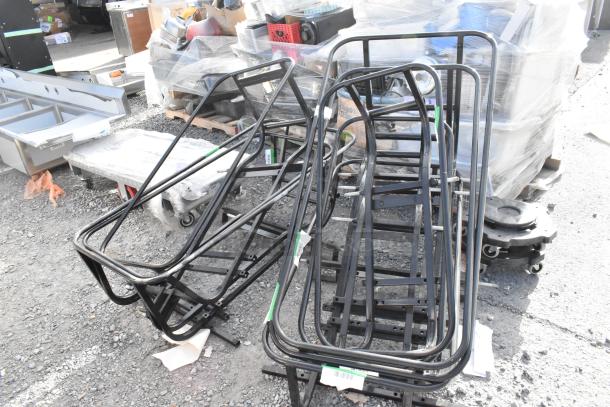 8 brand new scratch and dent 475AG108FRME frames for 1 cubic yard tilt truck, 1250 lbs capacity, visible tags.