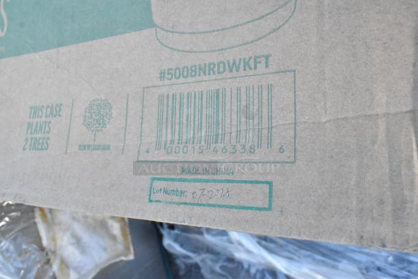 Cardboard box with barcode #5008NRDWKFT, marked "Made in China." Lot Number: 07-2023. Text: "This Case Plants 2 Trees."