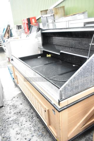 Killion Metal Commercial Open Grab N Go Merchandiser, 208/230V, 1 Phase, visible in outdoor setting, with minor wear.