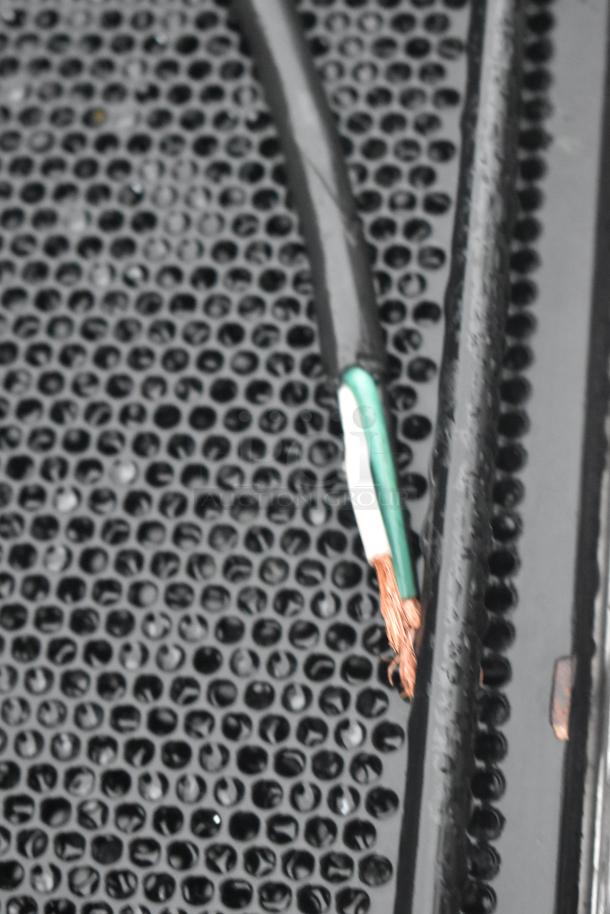 Killion Metal Commercial Merchandiser, open design, suitable for Grab N Go, 208/230V, 1 phase, black wire detail.