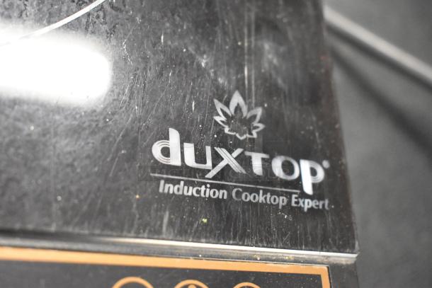 2019 Secura 8100MC Countertop Single Burner Induction Range with visible Duxtop branding and some surface wear. 120 Volts, 1 Phase.