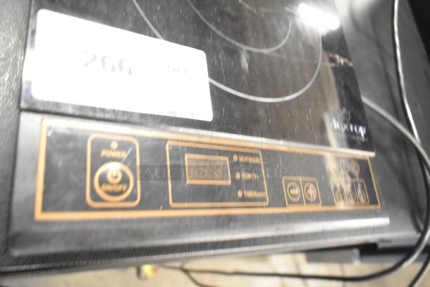 2019 Secura 8100MC single burner induction range, 120 volts, 1 phase, in good condition with digital control panel.