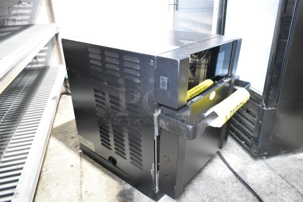 2025 Turbochef ECO commercial rapid cook oven, black metal finish, electric powered, 208/240V, 1 phase, excellent condition.