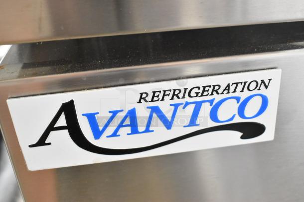 Brand new Avantco 178CBE52HC stainless steel commercial chef base with scratches and dents, 115V, 1 Phase.