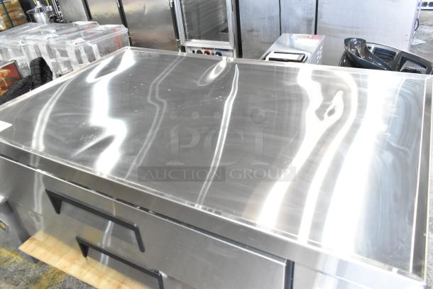 Brand new Avantco 178CBE52HC stainless steel chef base with two drawers, 115V, 1 phase, scratch and dent condition.