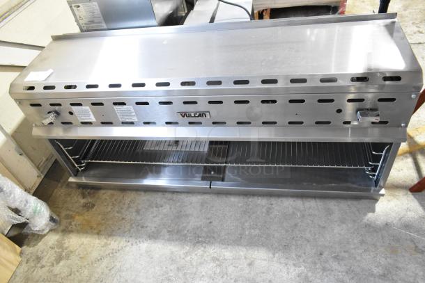 Brand new Vulcan VICM48-101 stainless steel 48" natural gas cheese melter, 40,000 BTU, scratch and dent condition.
