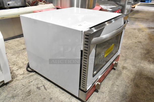Brand new scratch and dent Avantco 177CO14 stainless steel countertop convection oven, 0.8 cu. ft., 120V, 1 phase.