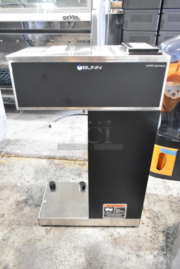 Bunn VPR-APS stainless steel commercial pourover airpot coffee brewer, brand new with scratch and dent, 120V, 1 phase.