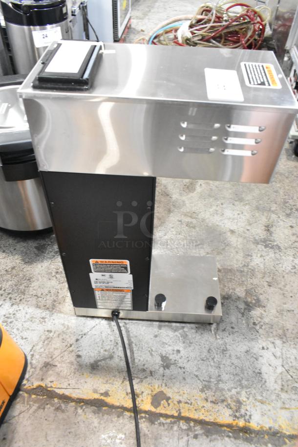 Brand new Bunn VPR-APS stainless steel pourover airpot coffee brewer; 120 volts, 1 phase, scratch and dent condition.