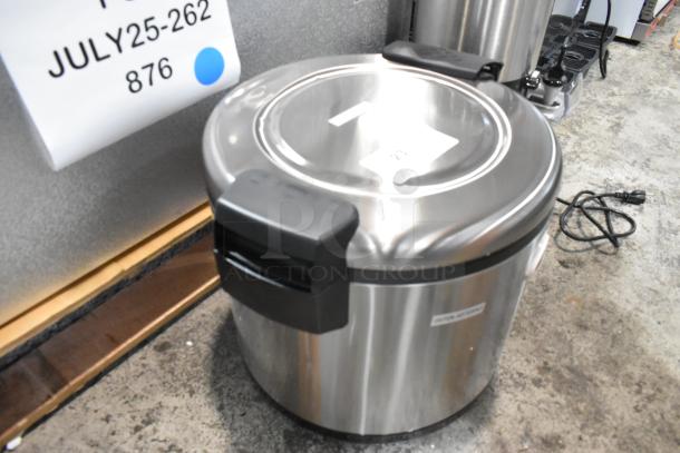 BRAND NEW Galaxy 177RWGB90, 90 Cup Electric Rice Warmer, stainless steel, 120V, 1 Phase, minor scratches.