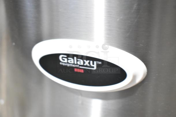 BRAND NEW 2024 Galaxy 177RWGB90 90 Cup Electric Rice Warmer. Scratch and dent condition, 120V, 1 Phase, branded label visible.