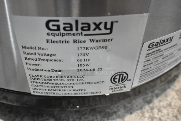 Brand new 2024 Galaxy 177RWGB90 90 Cup Electric Rice Warmer, 120V, 1 Phase. Scratch and dent condition.
