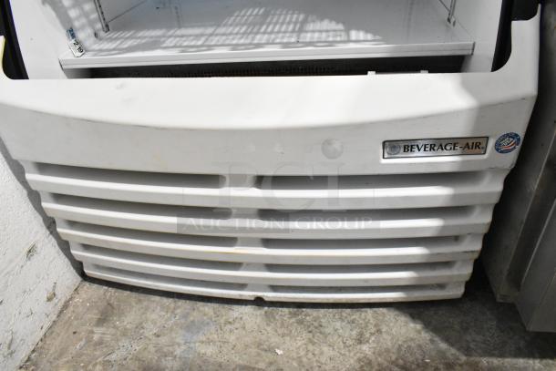 Beverage Air BZ13-1-W metal commercial merchandiser; open design, 115 volts, 1 phase, visible logo, used condition.