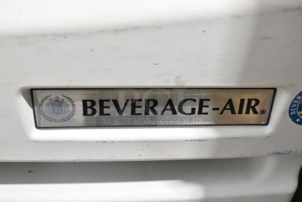 Beverage Air BZ13-1-W metal merchandiser, open design, 115V, commercial-grade, Beverage Air logo displayed.