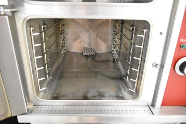 Vulcan VHX24G-AAP stainless steel steam cabinet interior, natural gas, 2-deck, 270,000 BTU, in good condition.