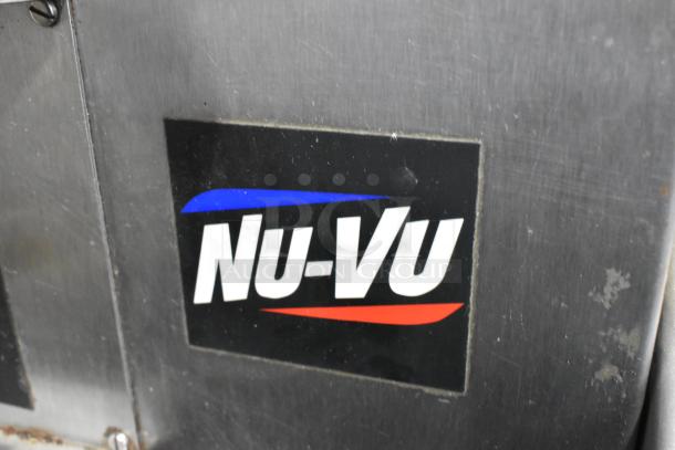 Nu Vu SUB-123 Commercial Oven Proofer, stainless steel, on casters, 208V, 3 phase, visible Nu Vu brand logo.