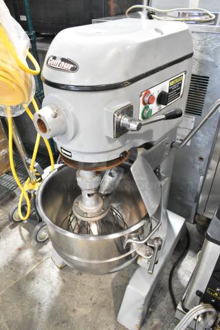 Centaur Metal Commercial Floor Style Planetary Dough Mixer w/ Stainless Steel Mixing Bowl and Whisk Attachment. 208 Volts. - Item #1201109