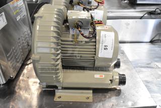 Emore Horn EHS-429 motor, 220-240V, 1 phase, in good condition with visible wiring and labels.