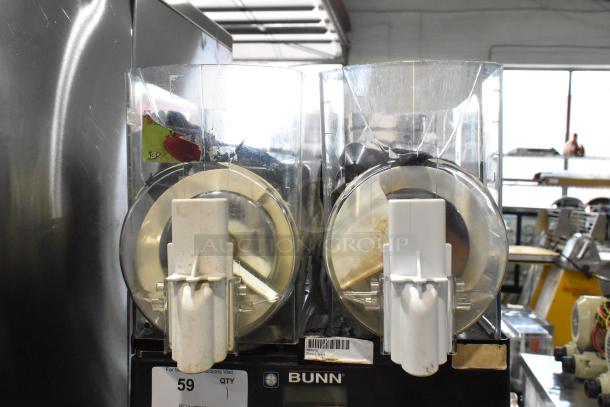 2020 Bunn ULTRA-2 Stainless Steel Slushie Machine, double hopper, no lids, 120V, 1 phase. Comerical countertop model.