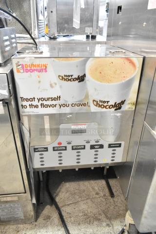 Bunn IMIX-5 stainless steel commercial cappuccino machine, 120/208-240V, 1 Phase, countertop model, used condition.