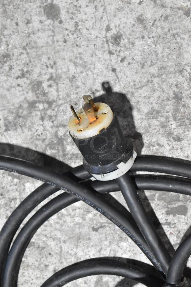 Power plug for Taylor 342D-27 frozen beverage machine, 208-230V, 1 phase, shows signs of use.