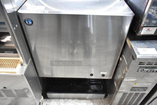 Hoshizaki DCM-500BAH stainless steel countertop water and nugget ice dispenser, 618 lb capacity, 40 lb storage, 115V, used condition.