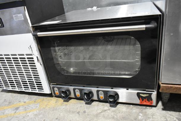 Vollrath COA 7002 stainless steel convection oven, electric, countertop model, features controls, 120V, 1-phase.