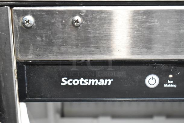 2021 Scotsman CU50GA-1C stainless steel ice machine, 115V, 1 phase, visible control panel, good condition.