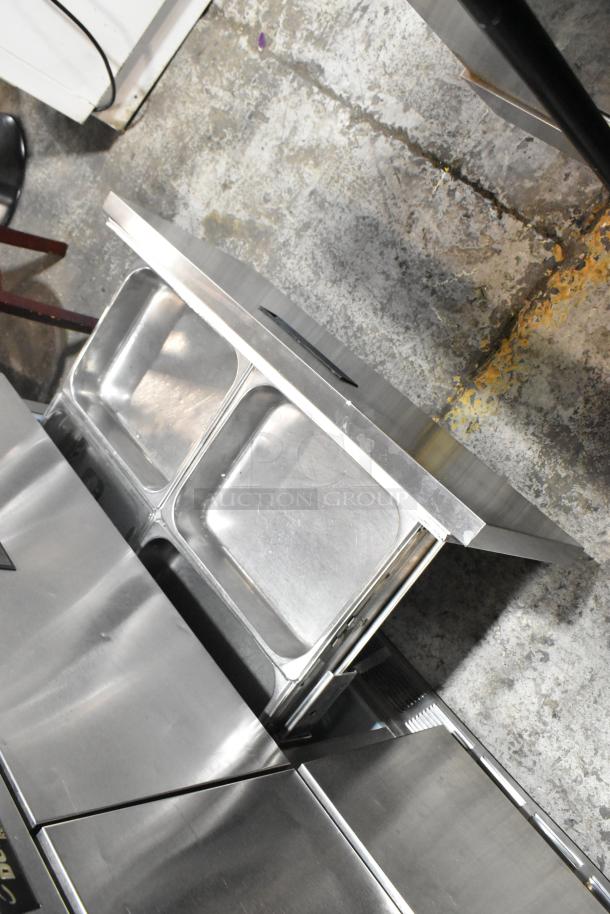 Delfield Stainless Steel Prep Table, Bain Marie Mega Top, 4 Drawers, Over Shelf. 115V, 1 Phase. Clean and sturdy.