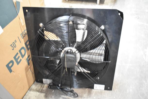 BRAND NEW 2024 Canarm 664XFS20 20" 2-Speed Exhaust Shutter Fan, 3300 CFM, 1140 RPM, 115V. Minor scratches, no box damage.