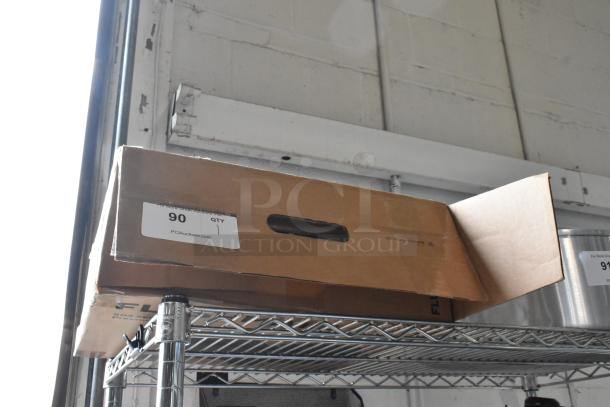 Brand new Flushmate M-101526-F3A 1.6 GPF replacement system, scratch and dent, in open cardboard box with visible auction tag.