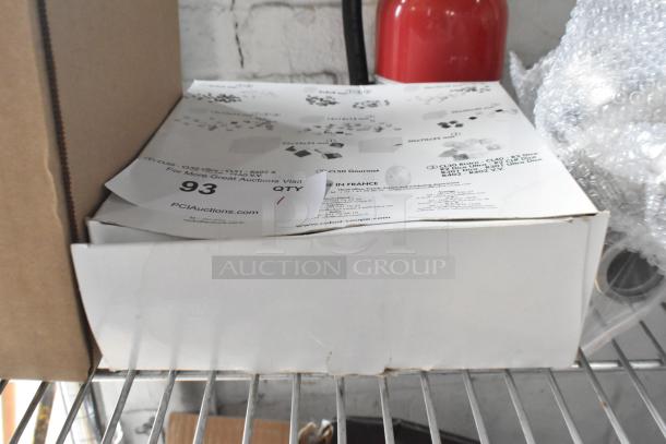 BRAND NEW SCRATCH AND DENT! Robot Coupe 28114W 25/32" Dicing Kit, in box, visible auction label with item number 93.