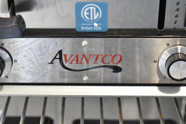 Brand new Avantco 184THD27208 4-slice commercial toaster, features wide slots, scratch and dent, ETL certified, 208V.