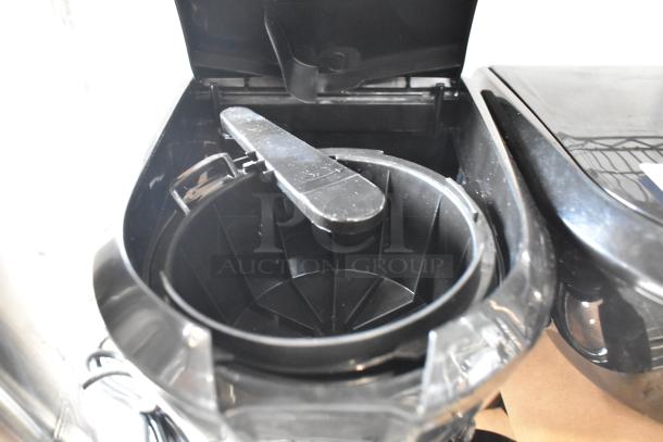 BRAND NEW Proctor Silex 43672PS 12 Cup Programmable Drip Coffee Maker, scratch and dent, visible brew basket, 120V.