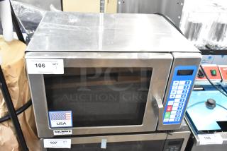 BRAND NEW Solwave SWA18T stainless steel commercial microwave. Features push-button controls, 208/240V, 1 phase. Scratch and dent condition.