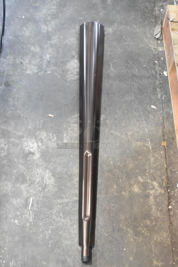 Lot of 3 new metal table legs, scratch and dent condition. Sleek design, durable construction, suitable for DIY projects.