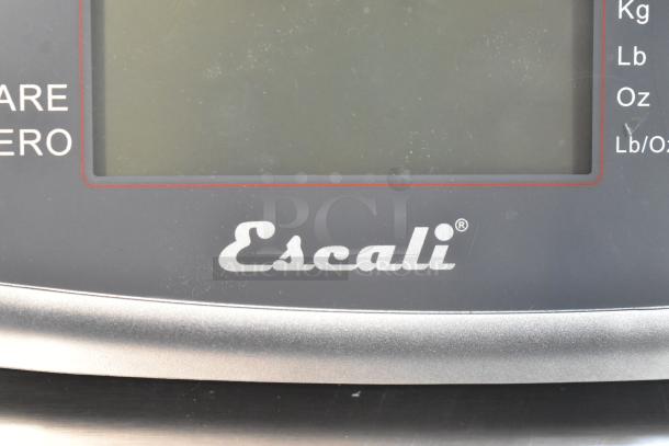 Brand New Scratch and Dent San Jamar Escali SCDGM66 66 lb. Digital Kitchen Scale, with visible logo and unit options.