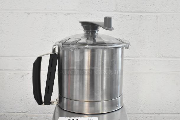 Brand new Robot Coupe Blixer 4 food processor with 4.7 qt stainless steel bowl, lid, and S blade. 1.5 hp motor.