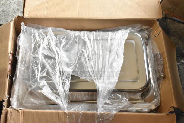BRAND NEW Choice Classic 8 Qt. Full Size Chafer in box. Slight scratch and dent visible. Model 407DL200A.