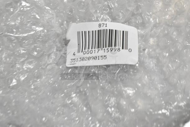 Lot of 8 brand new commercial casters, scratch and dent condition. Includes item 351302090155 with barcode visible on packaging.