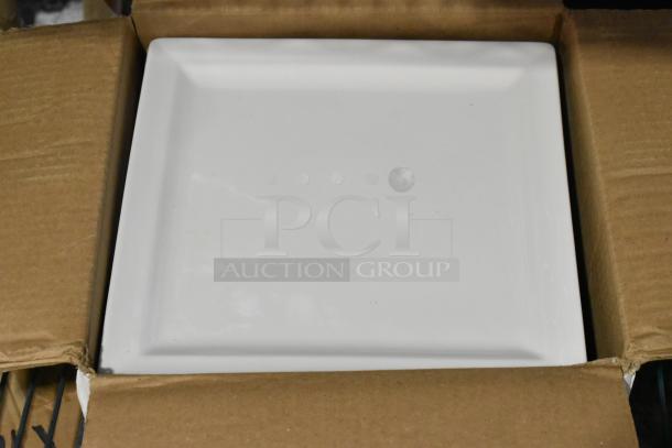 Brand new RAK Porcelain Classic Gourmet ivory flat plate in packaging, 10 5/8", perfect condition, part of a 4-item bundle.