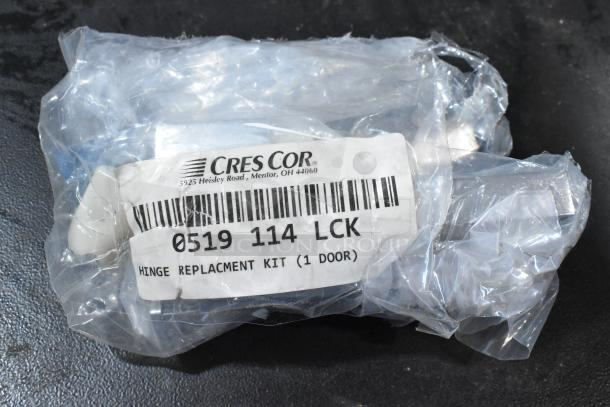 BRAND NEW Cres Cor 0519 114 LCK hinge replacement kit for one door, in original packaging with label.