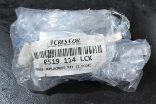 BRAND NEW Cres Cor 0519 114 LCK hinge replacement kit for one door, in original packaging with label.
