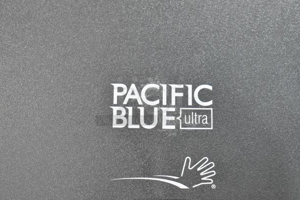 Georgia Pacific Pacific Blue Ultra wall mount towel dispenser, brand new with minor scratches and dents, durable poly material.