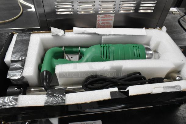 BRAND NEW AvaMix 928IBHD21 21" heavy-duty immersion blender, variable speed, 1 1/4 hp, 120 volts. Boxed with packaging.